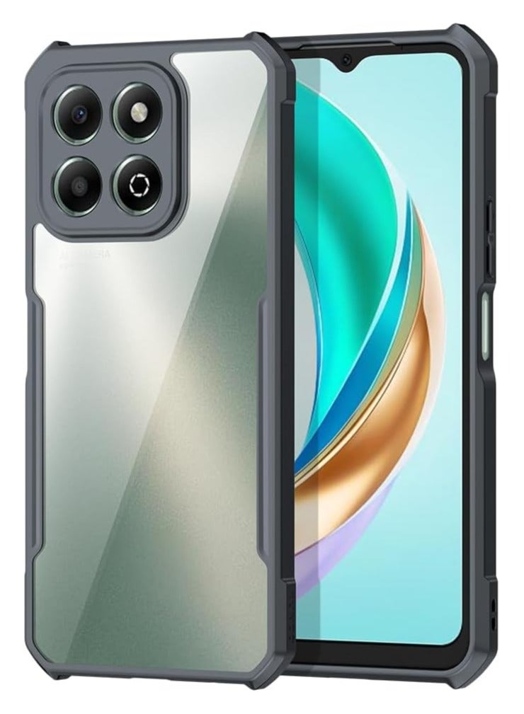 general Honor X6b Case, [Airbag Protection] Transparent Back Soft TPU Frame Camera Protection Shockproof Bumper Protective Cover for Honor X6b - Image 1