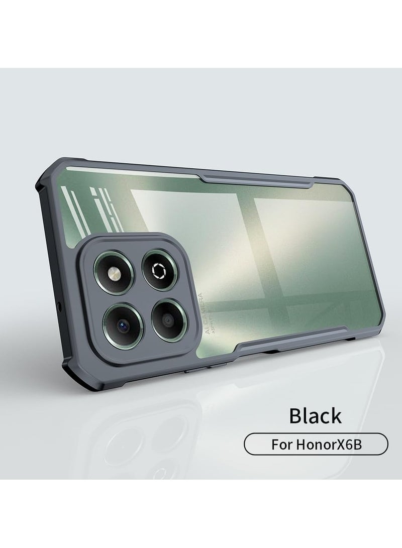 general Honor X6b Case, [Airbag Protection] Transparent Back Soft TPU Frame Camera Protection Shockproof Bumper Protective Cover for Honor X6b - Image 2