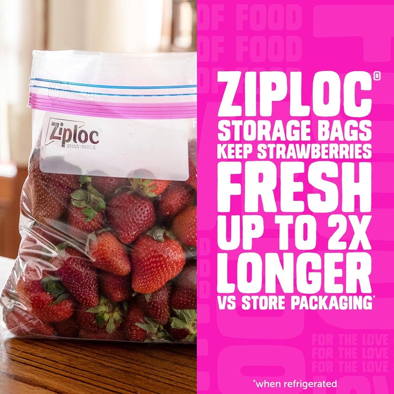 Ziploc Half Gallon Marinade Food Storage Bags - 24 Count with Grip 'n Seal Technology - Image 5