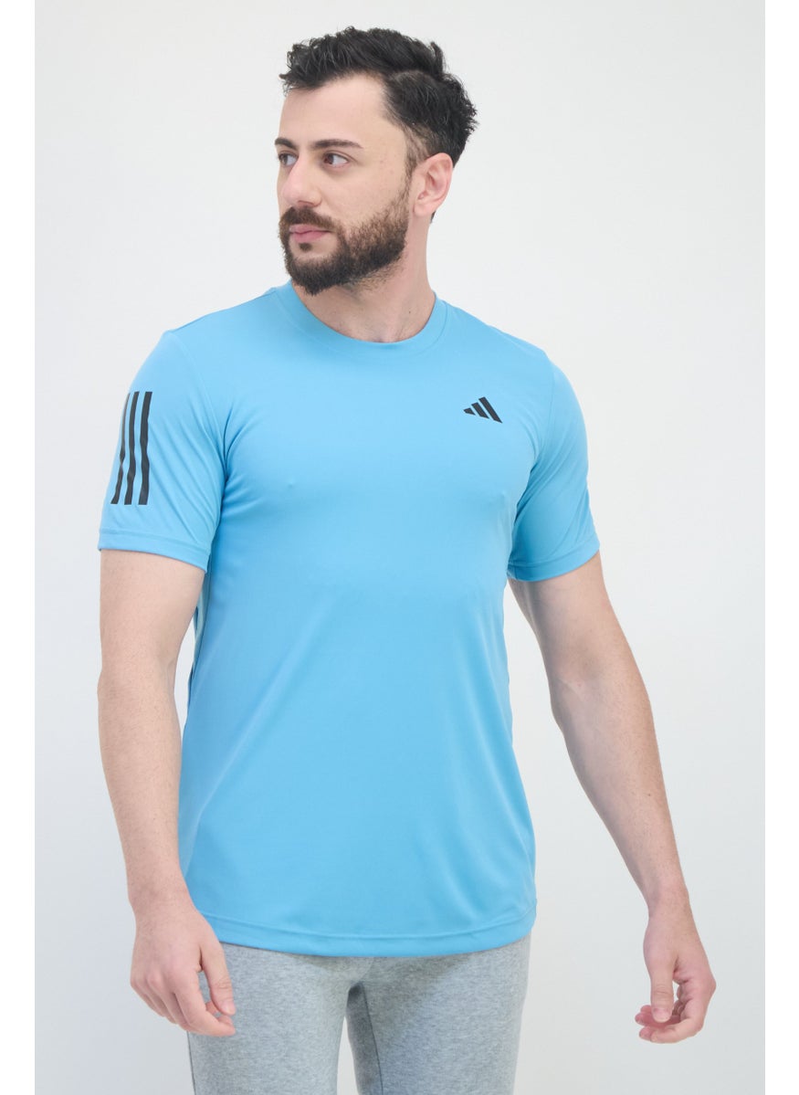 Adidas Men Regular Fit Short Sleeves Training T-Shirt, Turquoise  - Image 1