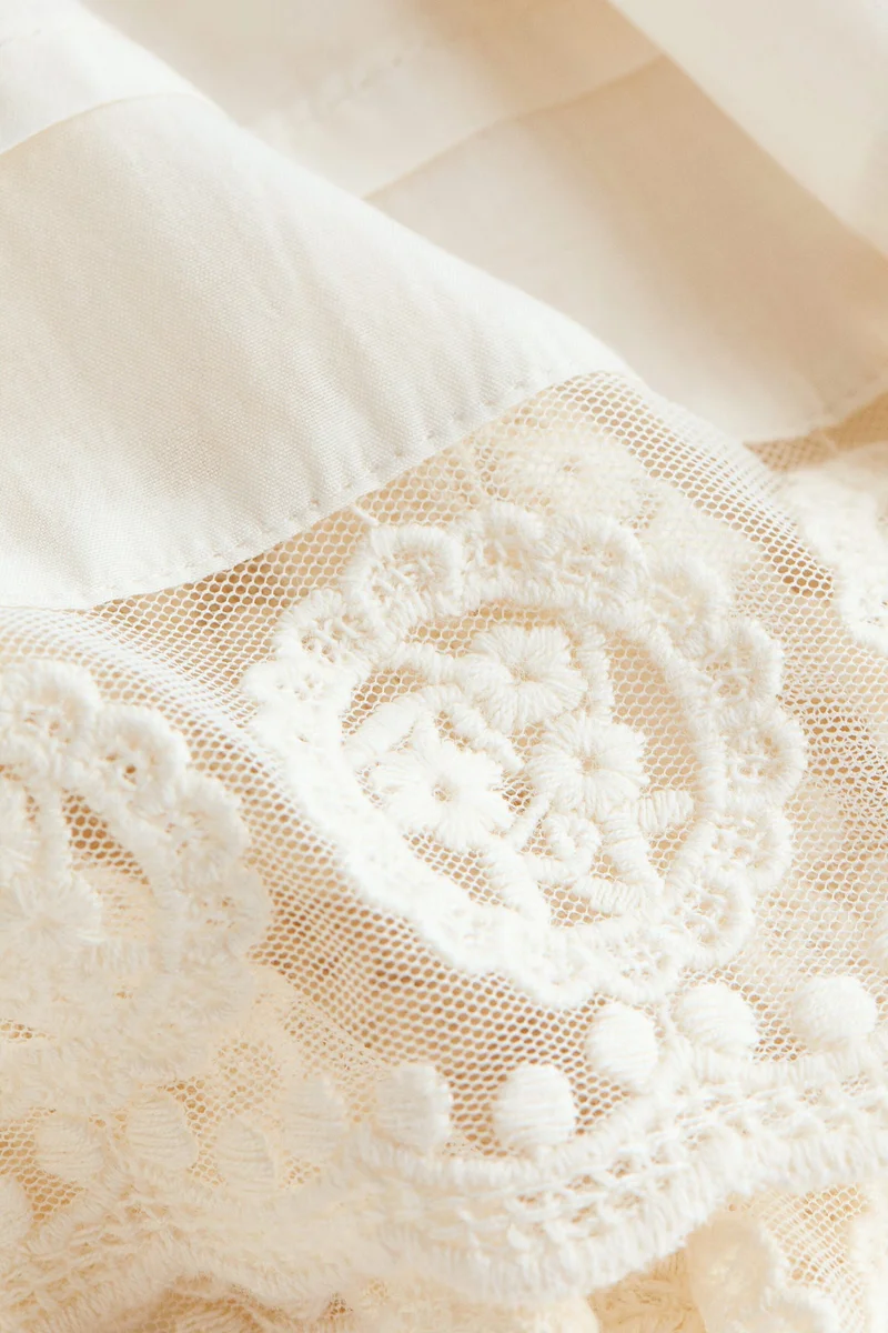 H&M  Lace-trimmed tunic dress for Women | Best Price UAE