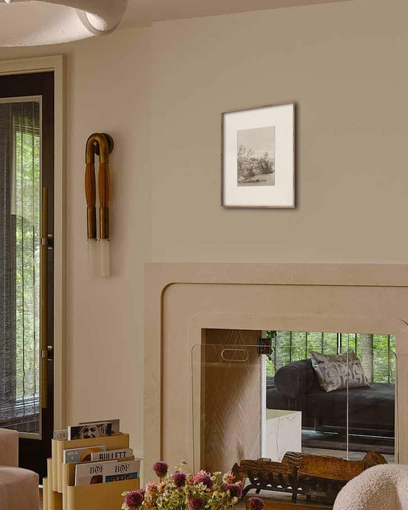 Kizbok Vintage Wall Art Prints Decor Neutral Landscape Sketches Canvas Prints  Rustic Landscape Oil Painting Wall Art Pictures For Bedroom  Farmhouse Wall Decor For Bathroom Bedroom Gallery Home(8"" X 10""-Unframed) - Image 5