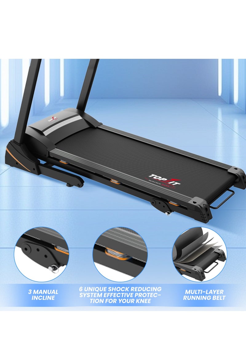 MT-732 Digital Treadmill, 68 x 127 cm, 3.5 HP – Black, 140kg Max User Weight