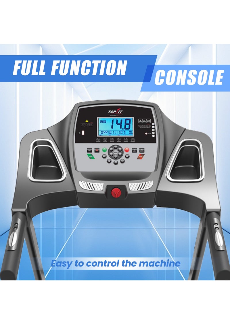 MT-732 Digital Treadmill, 68 x 127 cm, 3.5 HP – Black, 140kg Max User Weight