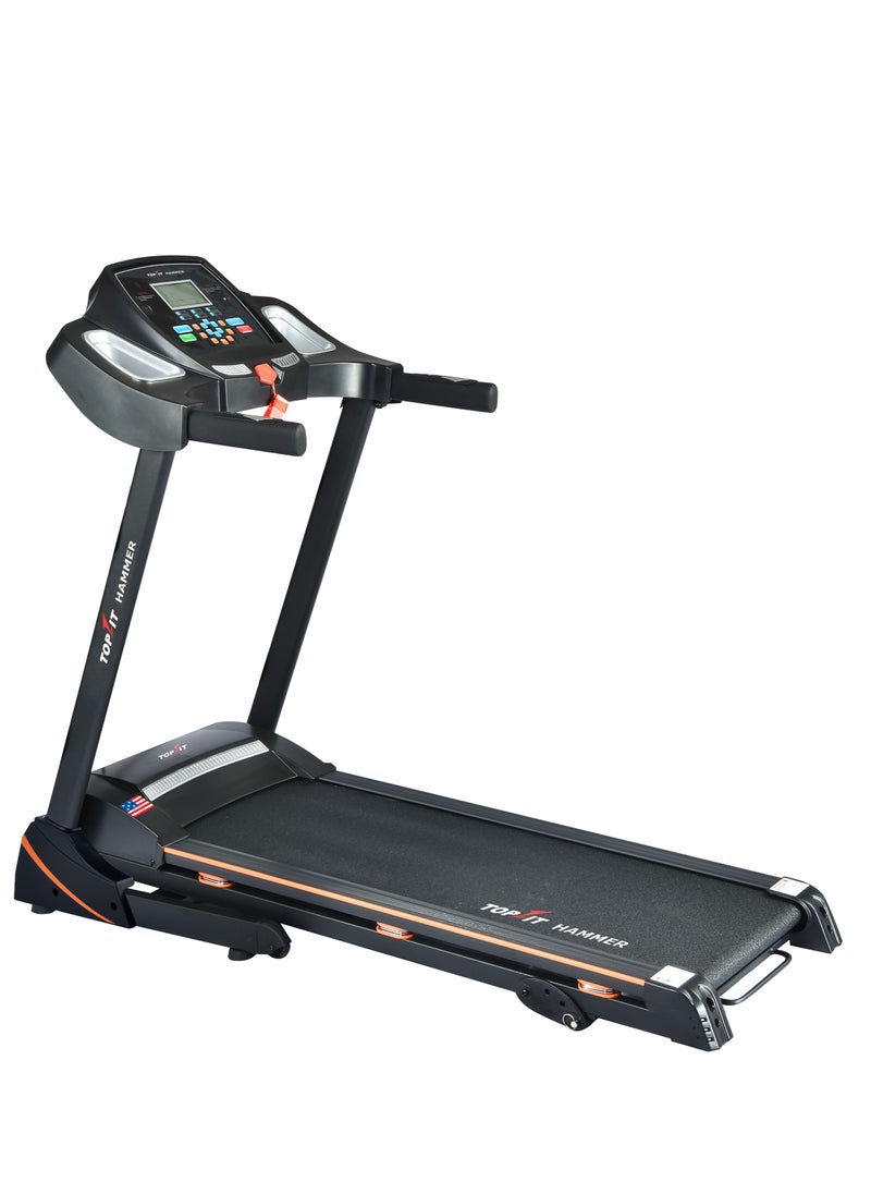 Topfit MT-732 Digital Treadmill, 68 x 127 cm, 3.5 HP – Black, 140kg Max User Weight  - Image 1
