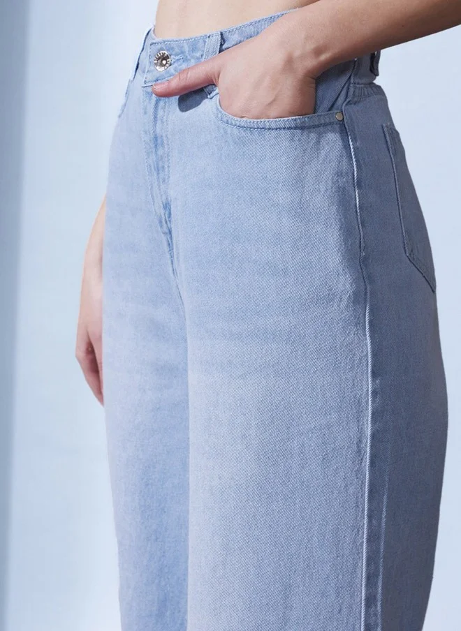 STREET 9 Flared Light Blue Jeans for Women