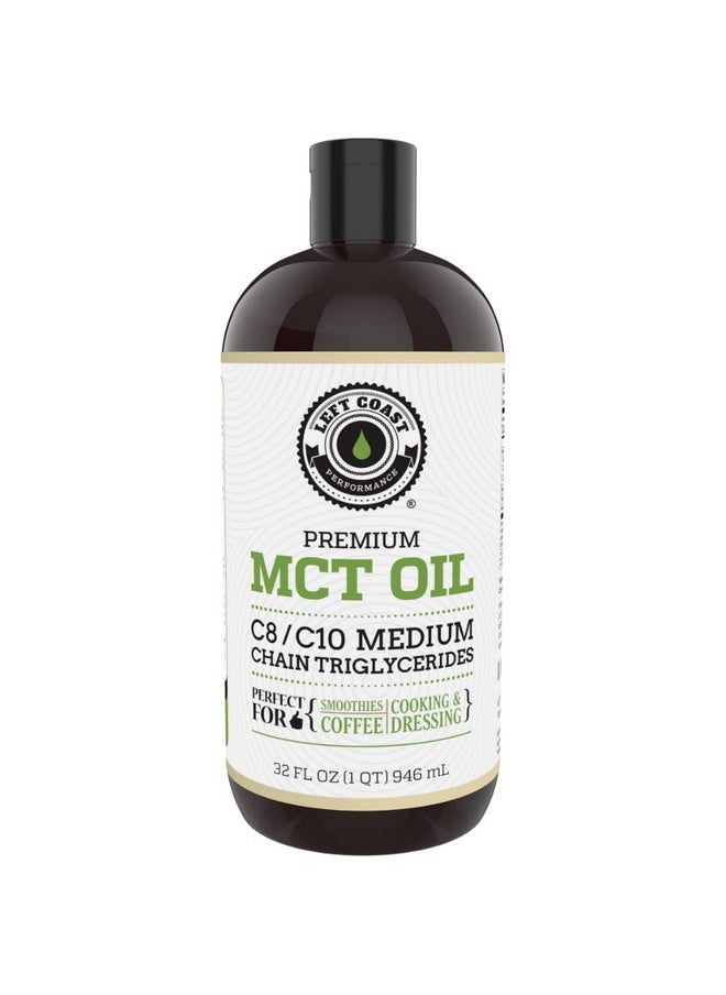 Left Coast Performance - Mct Oil Keto Derived Only From Coconuts (32Oz). C8 And C10. Keto Diet ; Paleo Friendly. Each Batch Is Independently Tested (32Oz) - Image 1