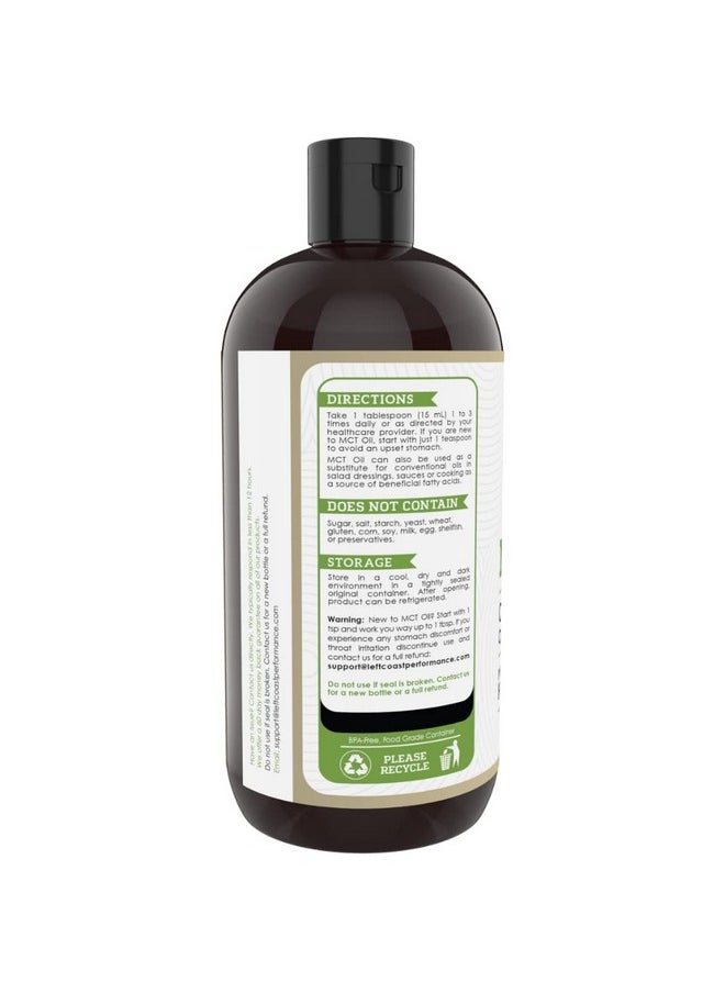 Left Coast Performance - Mct Oil Keto Derived Only From Coconuts (32Oz). C8 And C10. Keto Diet ; Paleo Friendly. Each Batch Is Independently Tested (32Oz) - Image 1