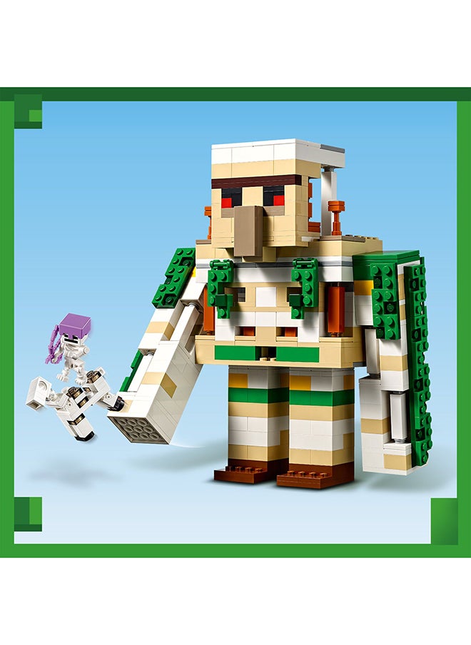 LEGO - Minecraft The Iron Golem Fortress 21250 Building Toy Set; Playset Featuring a Crystal Knight and Golden Knight; A Fortress and a Giant Golem for Kids Aged 9+ to Make, Play With and Display (868 Pieces) - Image 1