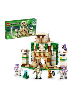 Minecraft The Iron Golem Fortress 21250 Building Toy Set; Playset Featuring a Crystal Knight and Golden Knight; A Fortress and a Giant Golem for Kids Aged 9+ to Make, Play With and Display (868 Pieces)