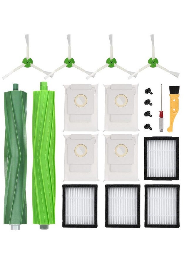 ANBOO 13 Pack Replacement Parts for iRobot Roomba i3 i7 j7 i4 i7+ i3+ i4 i4+ i6 i6+ i8 i8+ j7+ Plus E5 E6,I & j Series(1 Rubber Brush, 4 Filter,4 Brush,4 Dirt Disposal Bags) - Image 1