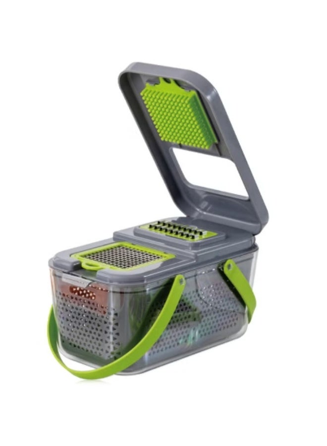 كيوومي قطاعة خضار ٢٢ قطعة، قاطع فواكه متعدد الوظائف، حرير سميك/حرير رقيق/شريحة سميكة/قطع زهور/طاحونة - Image 4