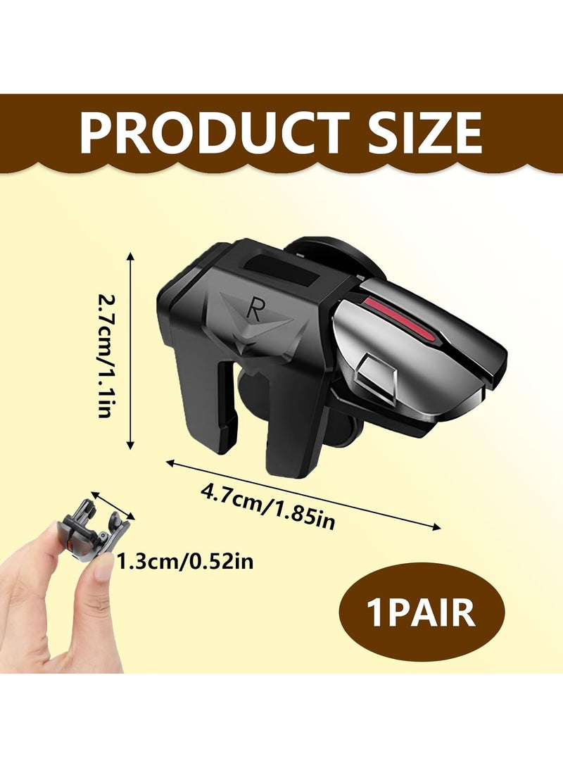 1 Pair Triggers 6 Fingers Joystick Controller, Fingers Mobile Game Trigger for PUBG Joystick Triggers L1R1 L2R2 Rapid-Fire  - Image 2