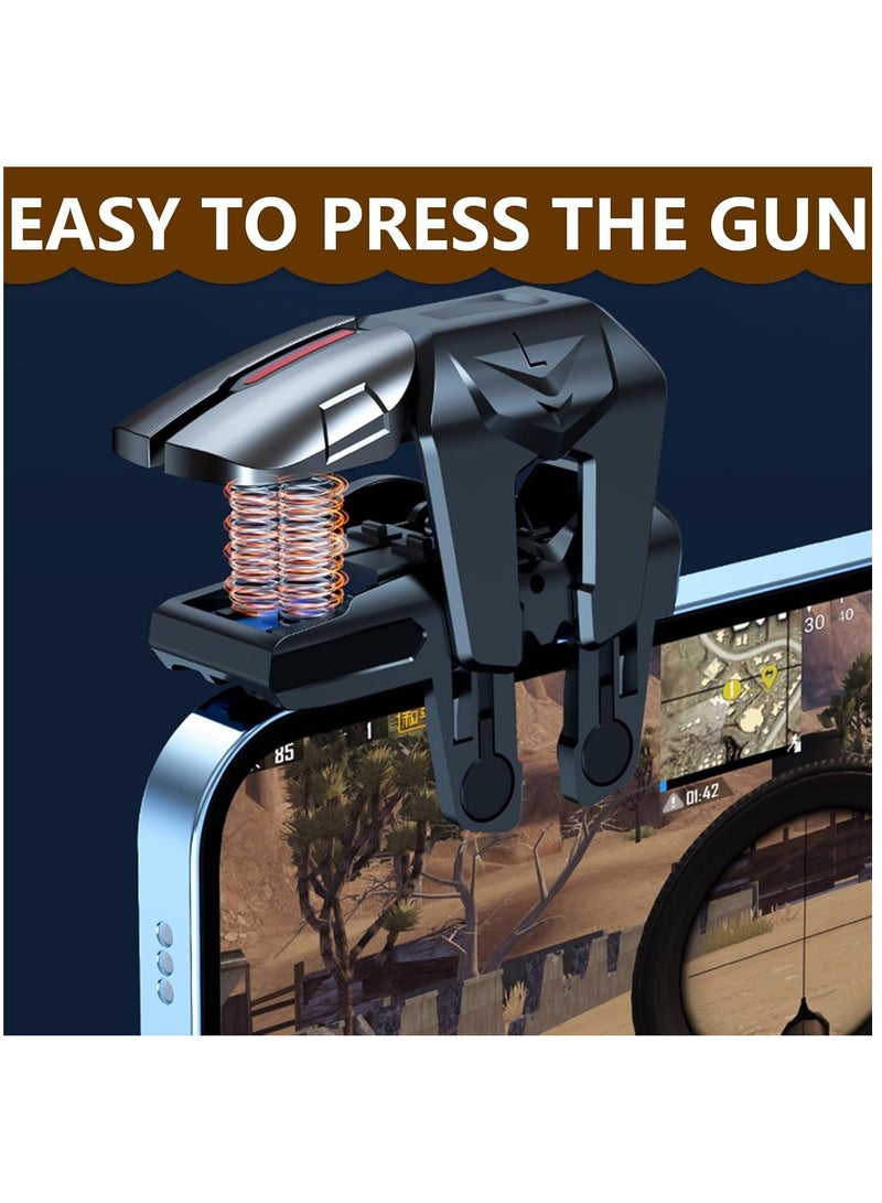 1 Pair Triggers 6 Fingers Joystick Controller, Fingers Mobile Game Trigger for PUBG Joystick Triggers L1R1 L2R2 Rapid-Fire  - Image 5