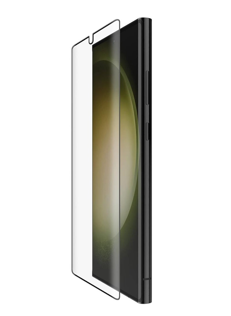 واقي شاشة نانو 10d لسامسونج جالكسي اس 23 (Samsung Galaxy S23), بتصميم منحني حماية فائقة من الحافة الى الحافة مع الوضوح الفائق والحماية ضد السقوط والخدوش، شفاف