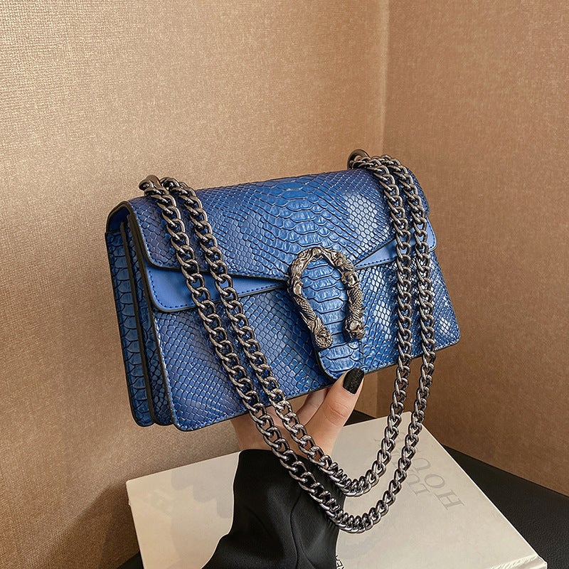 Style Retro Chain Small Square Bag For Women New Trendy Niche Fashion All-Match Shoulder Messenger Bag Bag Bag - Image 2