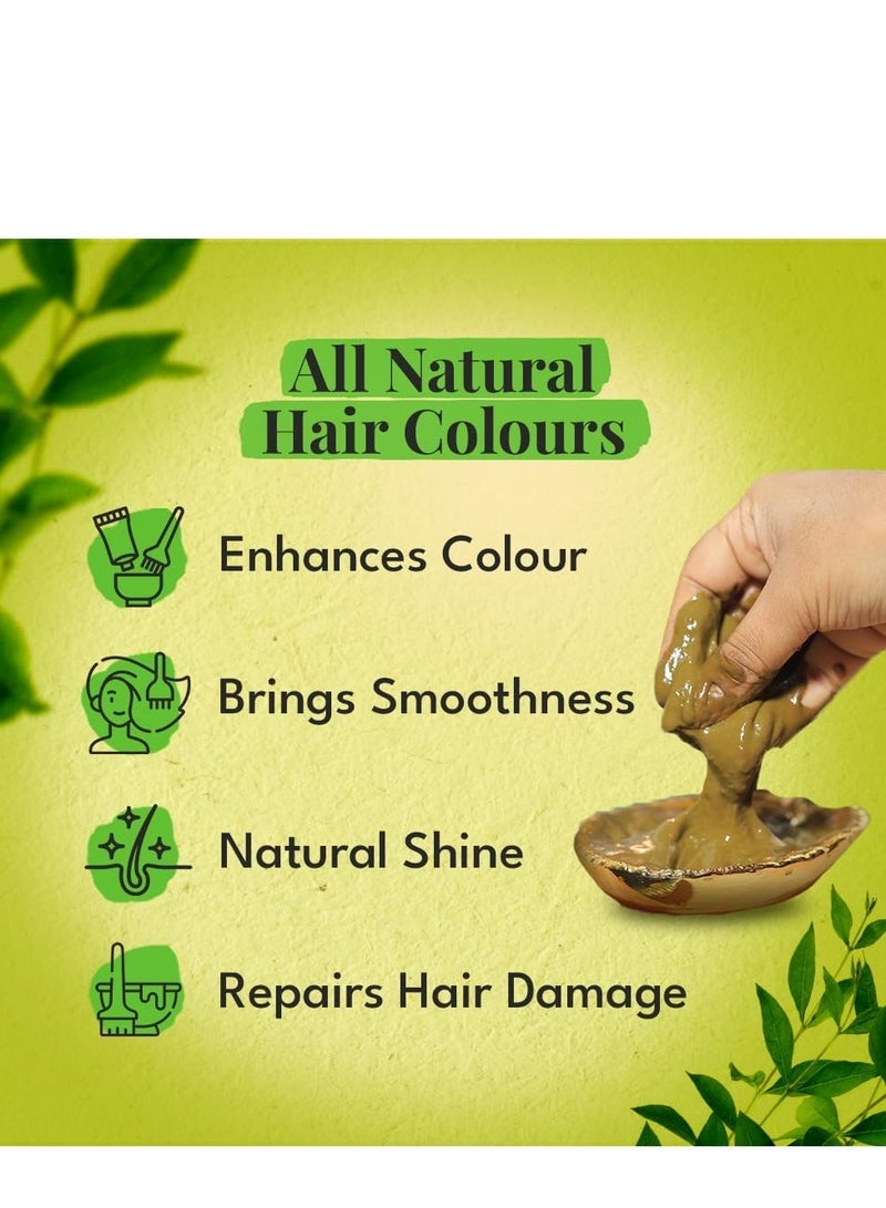 VEDA Natural Colours For Black Hair|Henna Powder, Indigo Powder, Hair Pack)|Long Lasting Natural Hair, 1 Count - Image 4