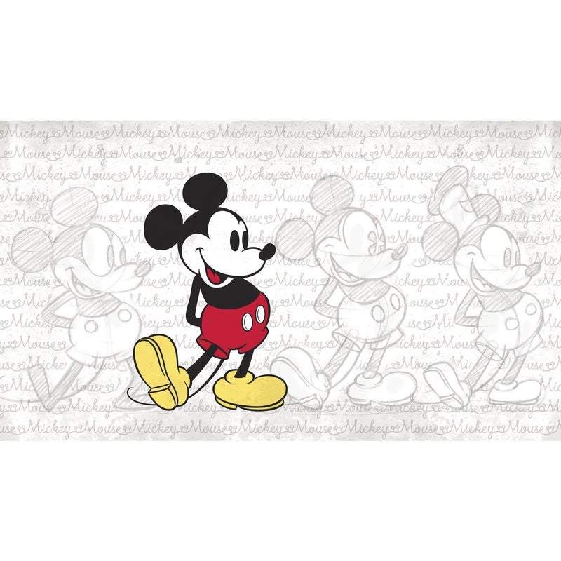 Disney RoomMates JL1404M Classic Mickey Mouse Water Activated Removable Wall Mural, 10.5 ft x 6 ft - Image 5