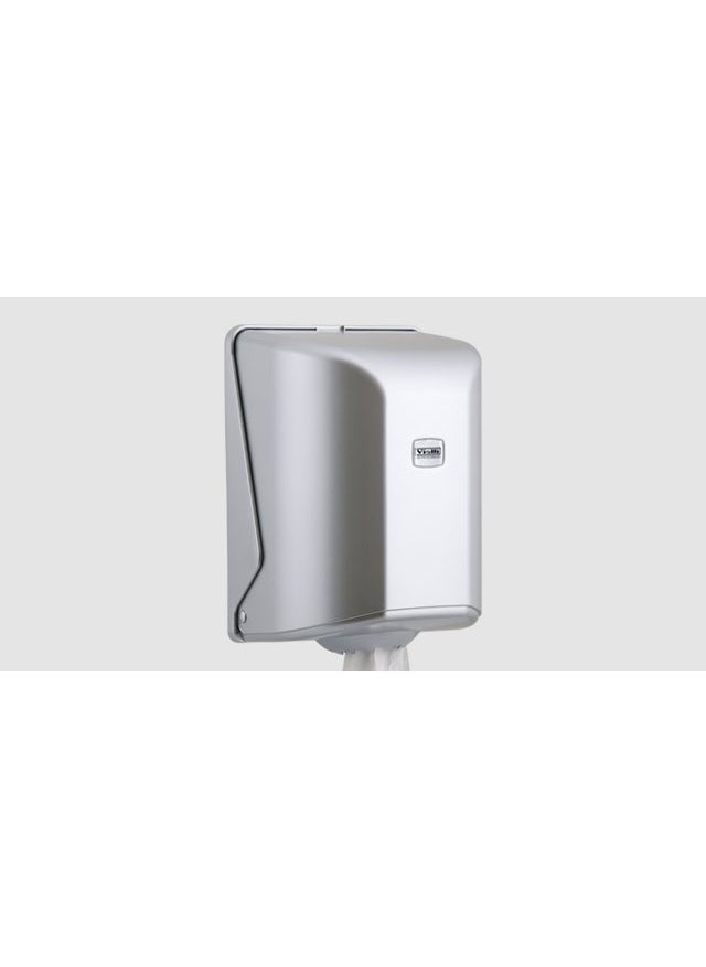 Vialli OG2M Maxi Feedpoint Center Pull Paper Towel Dispenser Metallic  - Image 1