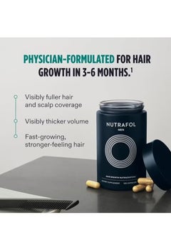 NUTRAFOL Nutrafol Men's Hair Growth Supplements, Clinically Tested for Visibly Thicker Hair and Scalp Coverage, Dermatologist Recommended - 1 Month Supply  - Image 3