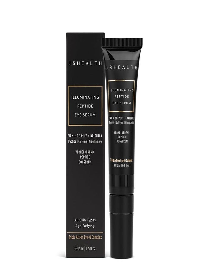 JSHealth سيروم العين المضيء من JSHealth - سيروم لتفتيح تحت العين مع الببتيدات والكافيين والنياسيناميد - للتخلص من الهالات السوداء، الأكياس والتجاعيد - Image 1