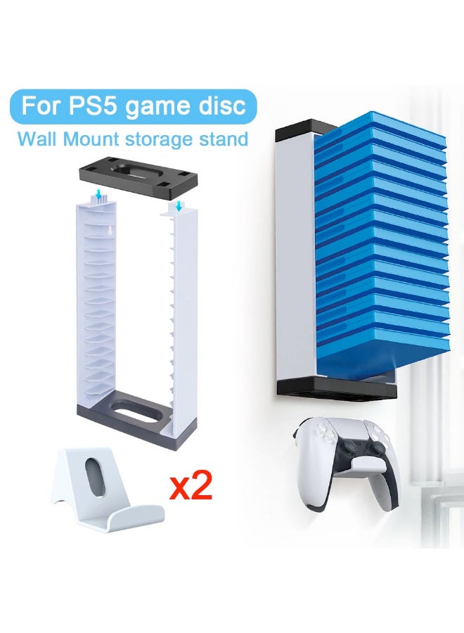 Dobe Wall Mount 14 in 1 Game Disc Storage Stand For PS5 - Image 4