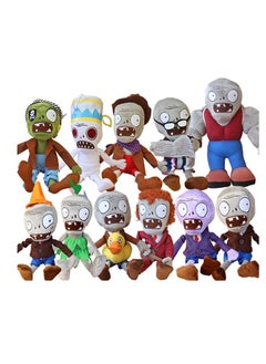 11 Pcs Plants vs Zombies Plush Toys 30cm PVZ Gargantuar Hats Pirate Duck Zombie Plush Stuffed Toys Doll Soft Toy Gifts for Kids