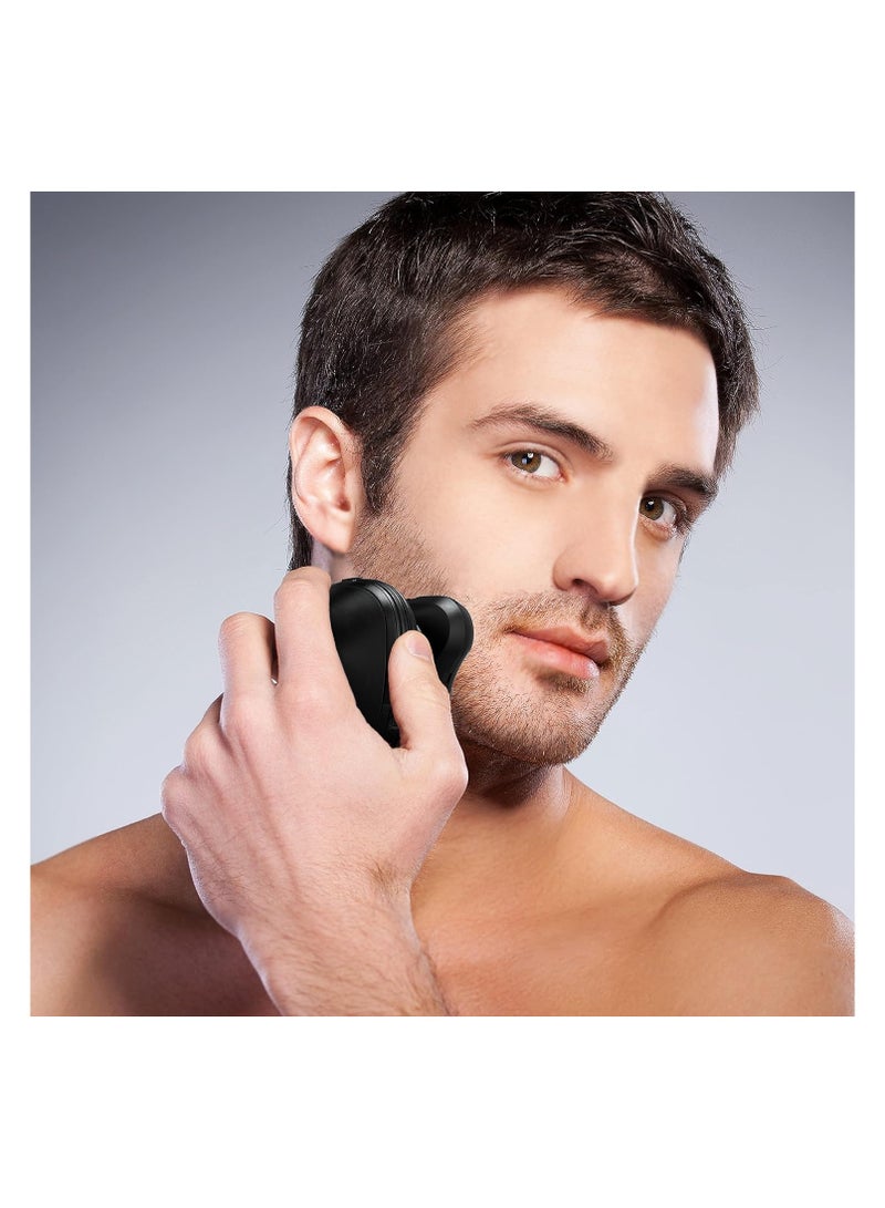 Generic Groom Essentials 3D Rotary Face and Head Shaver for Men| Compact and Cordless Electric Shavers for Men with 3 Floating Heads  - Image 4