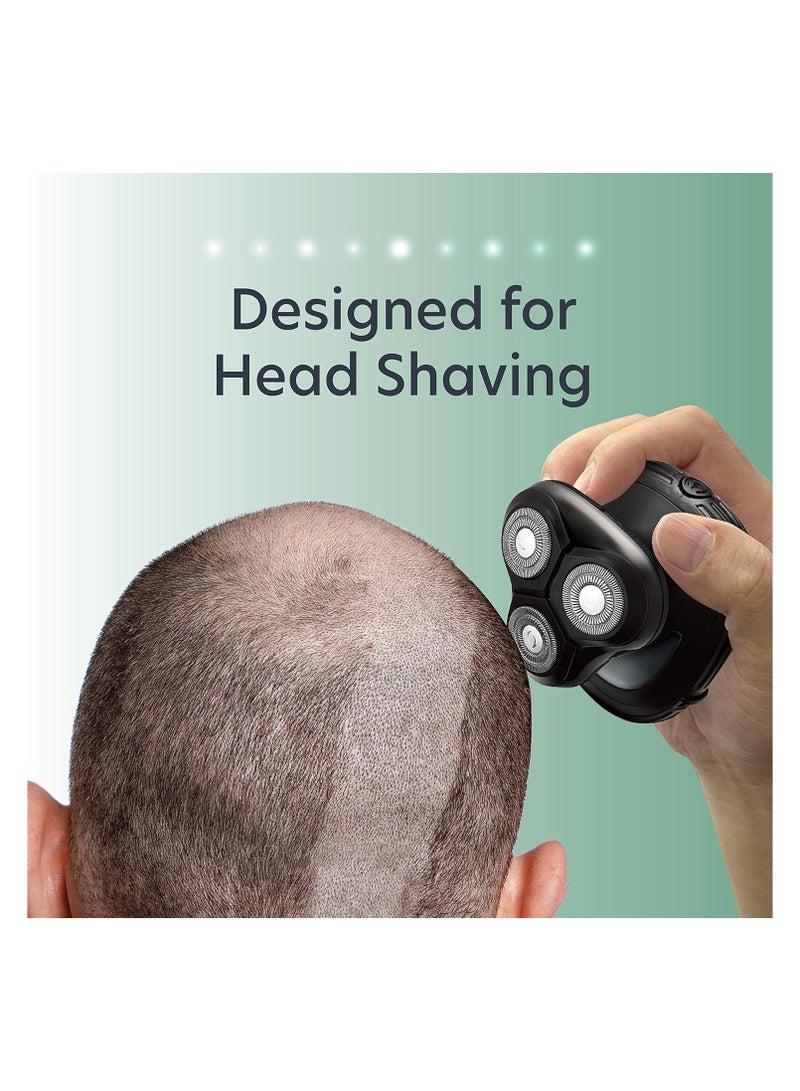 Generic Groom Essentials 3D Rotary Face and Head Shaver for Men| Compact and Cordless Electric Shavers for Men with 3 Floating Heads  - Image 5