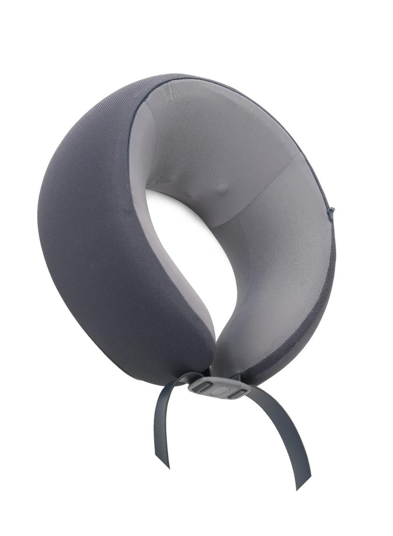 GREEN LION Ergonomic Pillow with Neck Massager Function / Battery 1200mAh / Massage Mode Forward Reverse / Charging Port Type-C / Heat Therapy / Working Time 2 Hrs  / Quiet Operation - Gray - Image 1