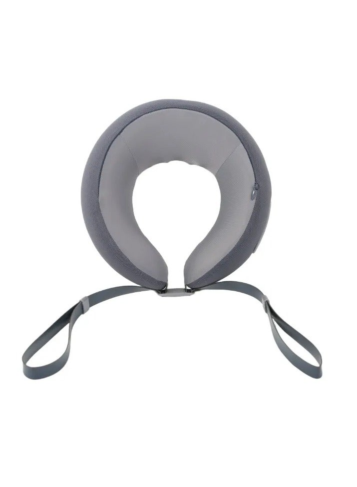 GREEN LION Ergonomic Pillow with Neck Massager Function / Battery 1200mAh / Massage Mode Forward Reverse / Charging Port Type-C / Heat Therapy / Working Time 2 Hrs  / Quiet Operation - Gray - Image 5