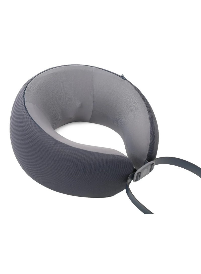 GREEN LION Ergonomic Pillow with Neck Massager Function / Battery 1200mAh / Massage Mode Forward Reverse / Charging Port Type-C / Heat Therapy / Working Time 2 Hrs  / Quiet Operation - Gray - Image 2