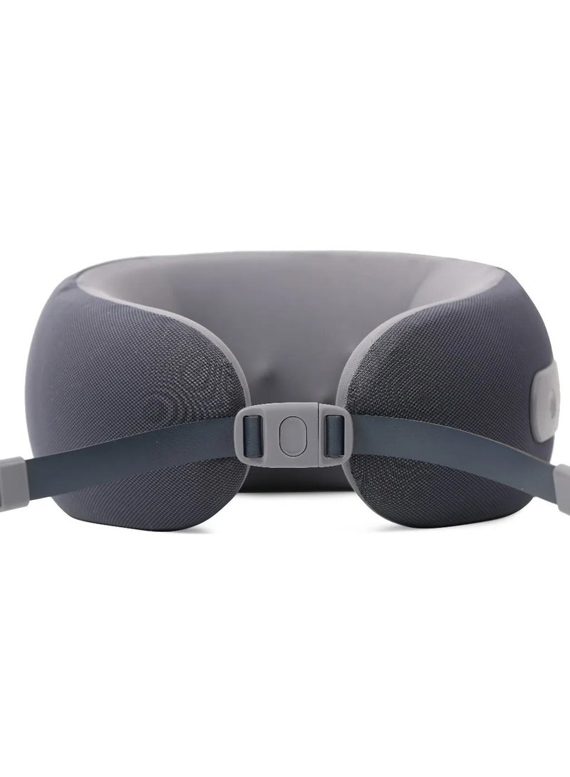 GREEN LION Ergonomic Pillow with Neck Massager Function / Battery 1200mAh / Massage Mode Forward Reverse / Charging Port Type-C / Heat Therapy / Working Time 2 Hrs  / Quiet Operation - Gray - Image 4