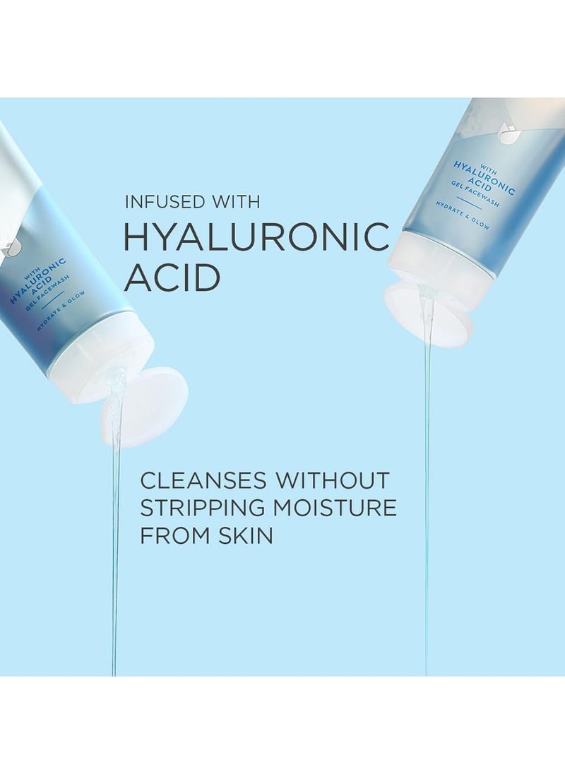 PONDS Hydra Light hyaluronic acid hydrating gel facewash hydrate and glow 100g  - Image 3