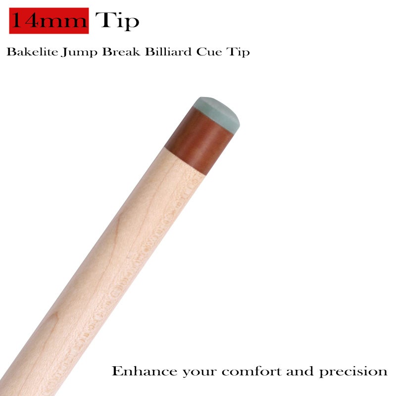CUEELF Heavy Hitter Jump Break Pool Cue 3-Piece Jump/Break Pool Cue Stick Zebra Wood Pool Stick 23 oz Break Pool Cue (Zebra, 20 oz) - Image 4