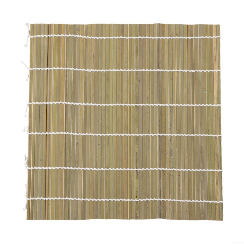 Sushi Rolling Mat Set With Rice Paddle For Homemade Maki Onigiri 27x27cm - Image 2