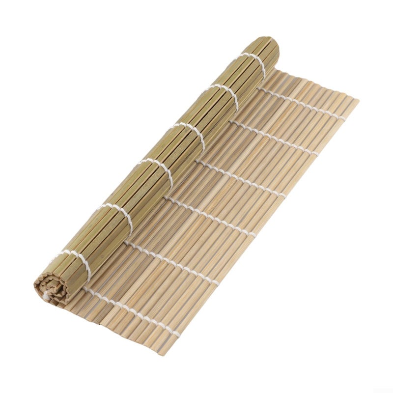 Sushi Rolling Mat Set With Rice Paddle For Homemade Maki Onigiri 27x27cm - Image 4