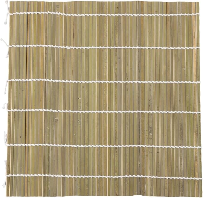 Sushi Rolling Mat Set With Rice Paddle For Homemade Maki Onigiri 27x27cm - Image 1