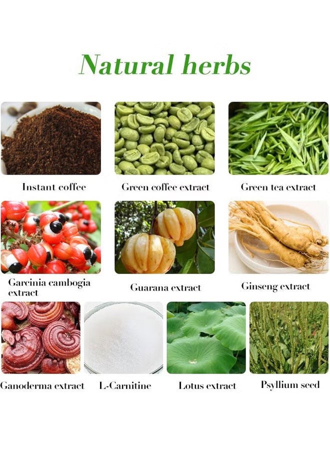 Wins Town Light Green Coffee for Weight Loss, Natural Herbal Weight Loss,  a cup before meals to achieve weight loss, a box of 18 sticks - Image 3