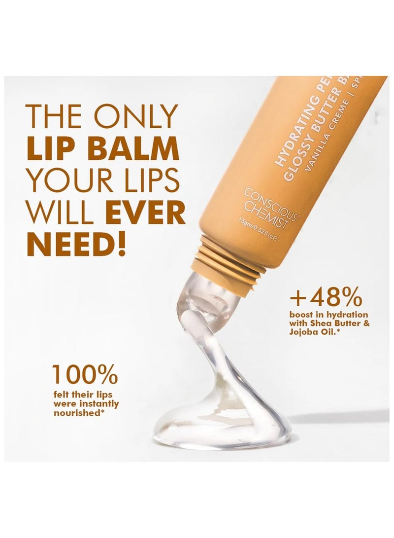 كيميائي واعي مرطب شفاه ببتيد من كونشوس كيميست - شفاه غنية بعامل حماية من الشمس ١٥ | ١٥ غرام | كريمة الفانيليا - Image 4