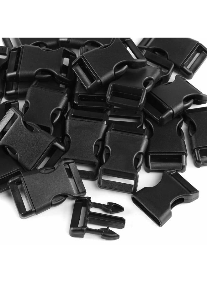 LIHAO 50 PCS 5/8" Black Plastic Side Release Buckle for Paracord Bracelets - Image 5