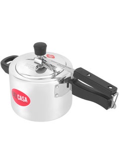 DELCASA 3Liters Delcasa 3 Liter Aluminum Pressure Cooker Inner Lid Silver  - Image 2