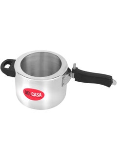 DELCASA 3Liters Delcasa 3 Liter Aluminum Pressure Cooker Inner Lid Silver  - Image 4