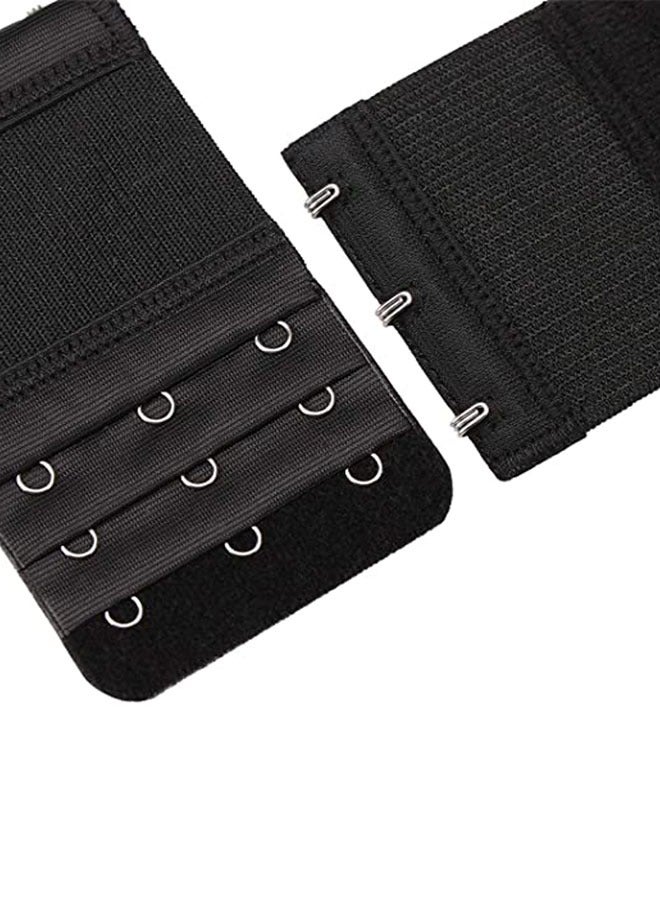 وهاواي Women Bra Extenders Elastic Bra Strap Extenders 3 Rows /3Hooks （black) - Image 4