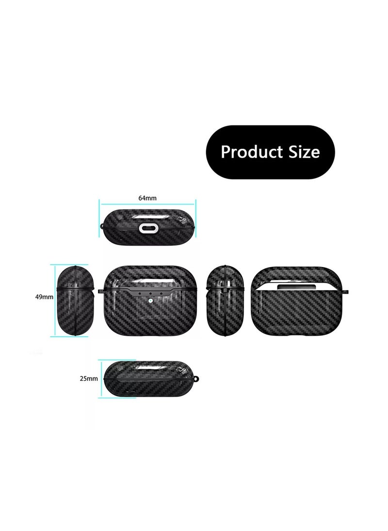 TWEGGON Apple AirPods 3 Case Carbon Fiber Texture Protective Cover Case for AirPods 3 Black  - Image 4