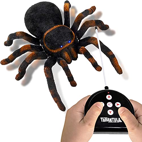 ArtCreativity Remote Control Spider, Includes 1 Tarantula & 1 Controller, Spooky RC Spider Prank Toy with 8 Individually Moving Legs, Furry Texture, and Light Up Eyes, Great Halloween Toy for Kids - Image 1