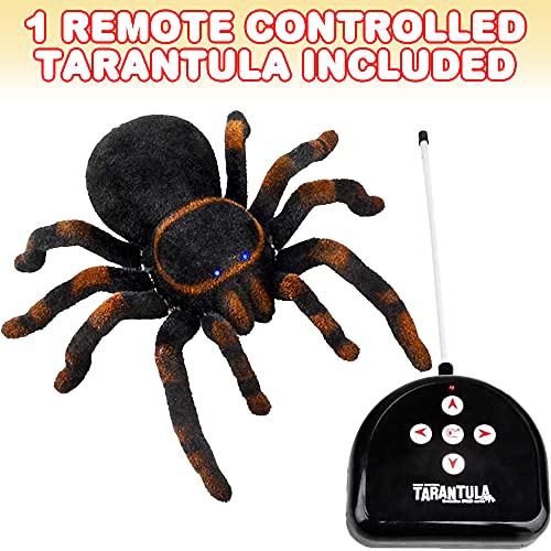ArtCreativity Remote Control Spider, Includes 1 Tarantula & 1 Controller, Spooky RC Spider Prank Toy with 8 Individually Moving Legs, Furry Texture, and Light Up Eyes, Great Halloween Toy for Kids - Image 2