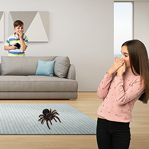 ArtCreativity Remote Control Spider, Includes 1 Tarantula & 1 Controller, Spooky RC Spider Prank Toy with 8 Individually Moving Legs, Furry Texture, and Light Up Eyes, Great Halloween Toy for Kids - Image 5