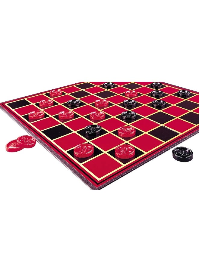 Pressman - Pressman Checkers -- Classic Game With Folding Board and Interlocking Checkers, 2 Players - Image 1