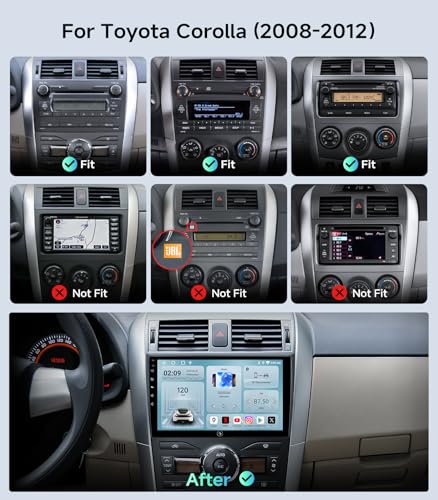 AINAVIGO 5G WiFi Android Car Stereo for Toyota Corolla 2008 2009 2010 2011 2012 9 Inch IPS HD Touch Screen Car Radio Wireless CarPlay Android Auto GPS FMSWC Bluetooth 1080P Backup Camera - Image 3